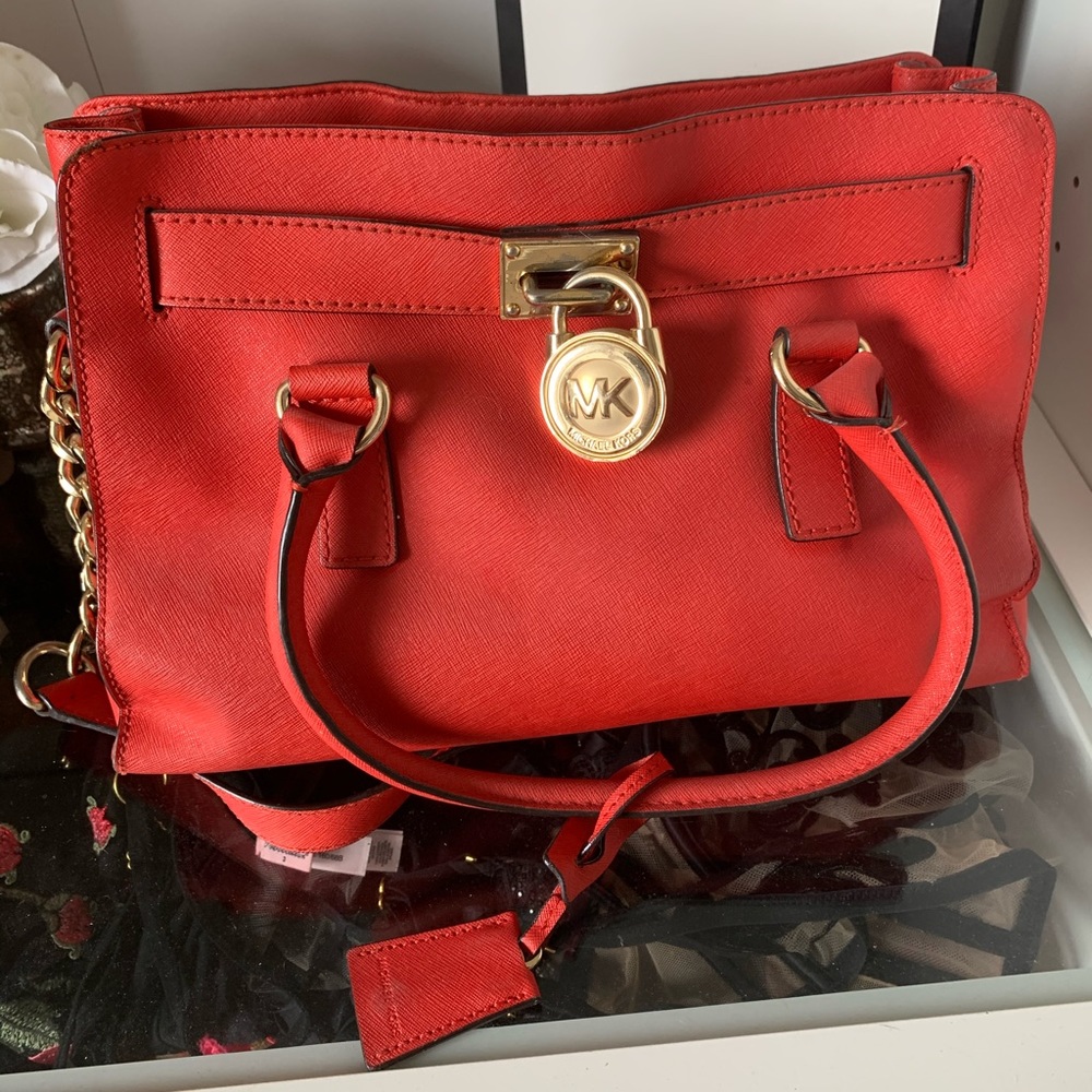 Michael Kors Hamilton mini poppy red